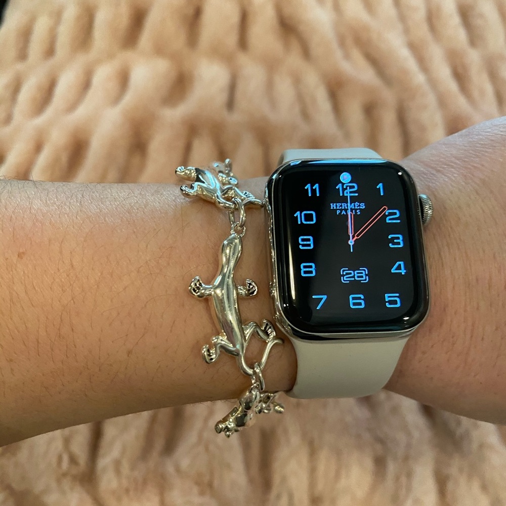 Iguana bracelet 925 solid silver.